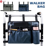 Walker Bag with Cup Holder Large Capacity Storage Pouch Wheelchairs Storage Organizer Bag