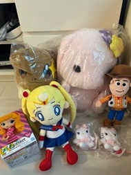寵物小精靈伊貝 pote USA loppy 兔 美少女戰士 sailor moon 胡迪 hello kitty q posket Aurora avatar style  公仔