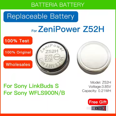 Original ZeniPower 1240 Z52H 3.85V Replacement Battery For Sony LinkBuds S WFLS900N/B Truly Wireless