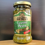 FILIPPO BERIO - GREEN Jar 190g - Classic / Italian Basil Leaf PESTO SAUCE / Classic Pesto (made with