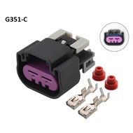 G351-2-hole jack with 6.3mm car belt connector cover