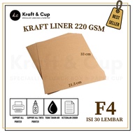 Kraft Paper F4 Liner 200 gsm Contents 30 Sheets / Kraft Paper Chocolate Liner 200 gsm