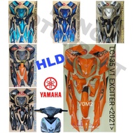 LC135 V1/LC V1 EXCITER 2021 HLD COVER SET LC135 MATT BROWN/ORANGE/LIGHT BLUE/BLUE/MATT BLACK/MATT GR