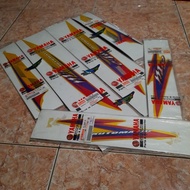 -Free_Ongkir- Graphic Stiker Striping Mio Lama Sporty Kuning Bendera