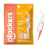 Plackers, Orthopick, Dental Flossers for Braces User, 36 Count