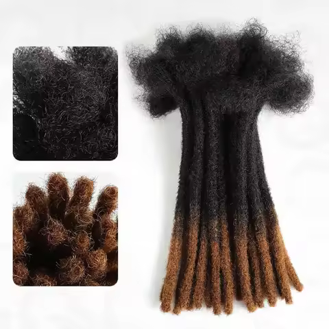 Handmade Dreadlocks Ombre T1B/30 Color Thickness 0.6cm Loc Extensions Human Hair Wholesale Crochet B