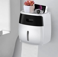 （訂貨價 $80）廁所紙巾盒 廁紙收納盒(帶櫃桶) 手機收納 免鑽牆 Toilet Paper Case