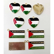 (2 or 10pcs), Palestine Charms Pendant, Scarf Charms, Color Charms Pendant for DIY Beading ,Mask Ext