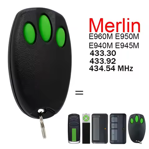 Premium Merlin 2.0 Garage Door Remote Control 433MHZ E960M E940M E945M E950M Compatible MR850EVO MR8