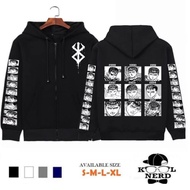 KATUN JAPANESE ANIME CHARACTER GUTS ZIPPER JACKET WITH COTTON ZIPPER ANIME JACKET