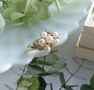 【西洋古董飾品】AVON  珠鑽 氣質 戒指