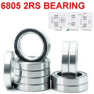 +x^x☃6805 2RS Bearing 25*37*7 mm ( 10 PCS ) ABEC-1 Metric Thin Section 61805RS 6805 RS Ball Bearing