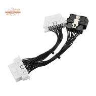 16 Pin OBD2 OBDii OBD2 Splitter Extension Cable One Male to Two Female Y Cable OBD2 Splitter Extensi