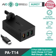 Aukey 3 port usb charger for android(PA-T14).
