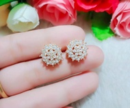 ANTING XUPING GOLD TUSUK 2 MOTIF KEMBANG AWET AKSESORIS FASHION WANITA