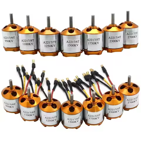 XXD A2217 2217 950KV 1250KV 1500KV 2300KV Outrunner Brushless Motor For RC Airplane Aircraft Plane Q
