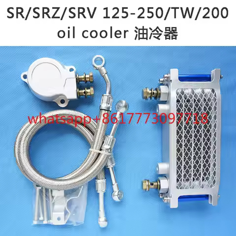Motorcycle Engine Oil Cooler Radiator SYSTEM for SR SRZ SRV 125-250 TW 200 Serow 225