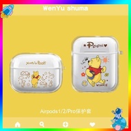 airpods pro case airpods pro 2 case AirPods Case Cute Cartoon AirPodsPro Apple Earphone Case 3rd Generation AirPods2 2nd Generation Transparent Silicone 3rd Generation Wireless Blu