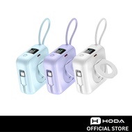 [CCC Certificate] Hoda 10,000mAh Fast Charging Power Bank with Magnet (3 in 1) Built-in Dual Cables