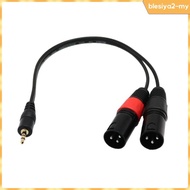 [BlesiyaedMY] 1Ft 1/8'' 3.5mm Stereo Male Plug TRS Audio to