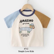 [Simple Love Kids] Unisex Cartoon T-Shirt 4712