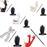 feelsaa Vintage Flapper Costume 1920s Women Costume Headwear Feathers Headbands