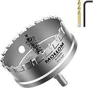 Mollom Heavy Duty Carbide Hole Saw, Hole Cutter cuts Stainless Steel, mild Steel, Iron, Copper, Bras