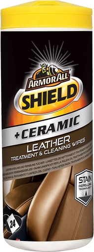 Armor Glass All Shield + Ceramic Leather Tub Wipes Treatment & Cleaning Wipes 24 Wipes
