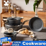 CAROTE Same Style Non Stick 7pcs Cookware Set Kuali Batu Granite,Healthy Kitchen Set Suitable all St