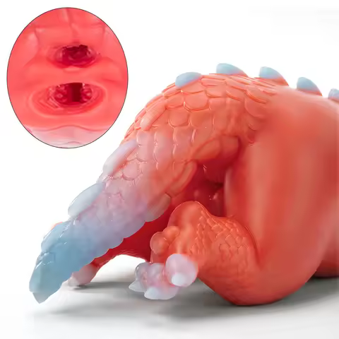 GEEBA Medical-Grade Fantasy Dragon Torso Male Masturbator Body-Safe Silicone Realistic Vagina Adult 