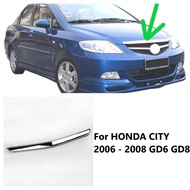 3/Auto Front Bumper Grille Chrome Bonnet Moulding For HONDA CITY 2006 - 2008 GD6 GD8