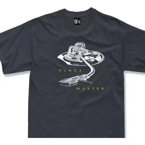 Retro T Shirt Vinyl Master Technics Mk2 Sl 1200 Gift Dj Tonearm