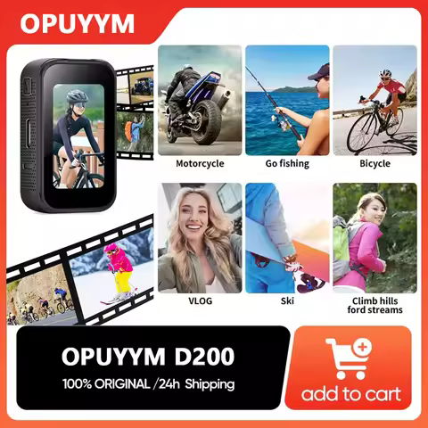 D200 2K Thumb Action Camera Sport Cam1.47 Inch 120 Angle Cycling Bike Photo Portable Kit Very Small 