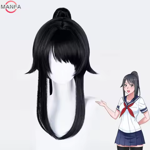 High Quality Ayano Aishi Cosplay Wig Heat Resistant Synthetic Hair Wigs + Wig Cap