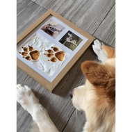 Dog Footprint Commemorative Photo Frame Creative DIY Material Package Pet Footprint Collection Comme