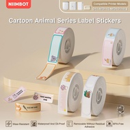 NIIMBOT D11/D101/D110/H1S White/Color/Transparent Label Printing Paper, Name Cartoon Label Sticker
