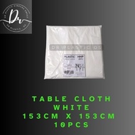 [ 1 UNIT ] Disposable One Time Use Table Cloth White Table Cover for Wedding /Restaurant /Shellout c