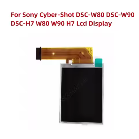Alideao-NEW LCD Display Screen NO Backlight For Sony Cyber-Shot DSC-W80 DSC-W90 DSC-H7 W80 W90 H7 Di