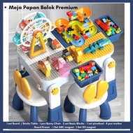 PREMIUM SERIES BUILDING BLOCKS TABLE AND CHAIR SET - DOUBLEDESK CLASSIC DUPLO - BUILDING BLOCKS TABL