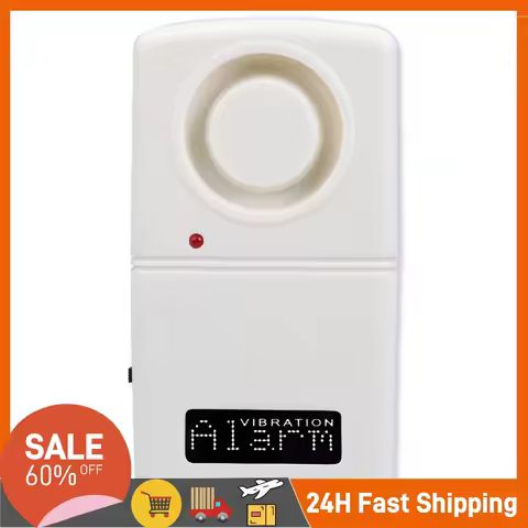 Vibration Alarm 120db Anti-Theft Alarm Loud Door Window Alarm Wireless Burglar Alarm Wireless Sensor