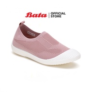 BATA บาจา รองเท้า Slip on รองเท้าใส่เดิน รองเท้าผ้าถัก ผ้าknit walking shoes นุ่ม สบาย ระบายอากาศได้ดี สำหรับผู้หญิง รุ่น ODETTE สีชมพู 5515322