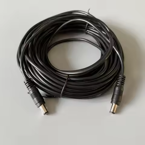 12V 2A DC Male To Male Power Cord Cable 5.5 x 2.1mm Male CCTV Adapter Connector DC Power Extension C