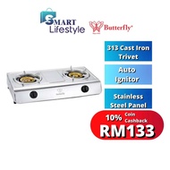 Butterfly Stainless Steel Double Gas Stove BGC-938