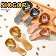 SIOGOR Coffee Bean Measuring Spoons, 1 Tbsp or 2 Tbsp Stainless Steel Coffee Scoops, Durable 15/30ml