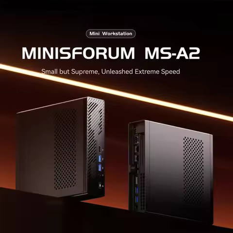 MINISFORUM MS-A2 Gamer Mini PC AMD Ryzen 9 9955HX/7945HX 64GB DDR5 2TB 2*10G SFP+ Windows11 Workstat