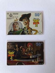 Toy Story 泰國電話卡2張