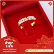 Elegant Ring CZ Diamonds 9k Real Gold 37.5%