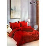 (READY STOCK) HOTEL Comforter Set bersama Cadar Queen Fitted 7 in 1 Plain