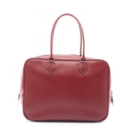 【二手】愛馬仕 HERMES Plume 32 Rouge H 皮革小姐手提包