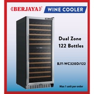 Berjaya Premium Wine Cooler / Wine Chiller BJY-WC320D/122 (Dual Zone) 122 Bottles